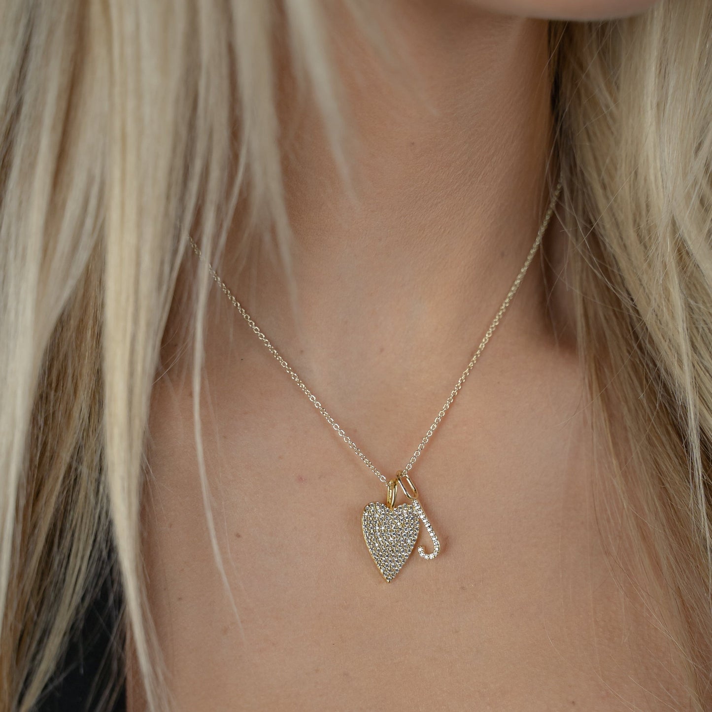 Sleek Initial Charm Charms & Pendants The Sis Kiss