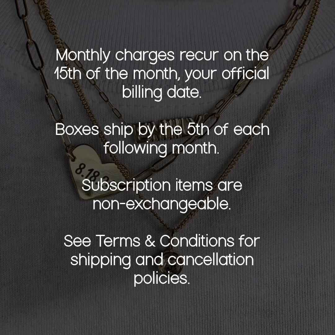Charm of the Month Subscription Subscription Sis Kiss