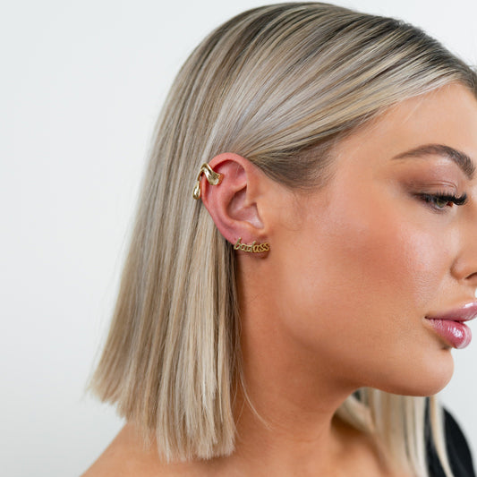 Gold Drip Ear Cuff JEWELRY The Sis Kiss