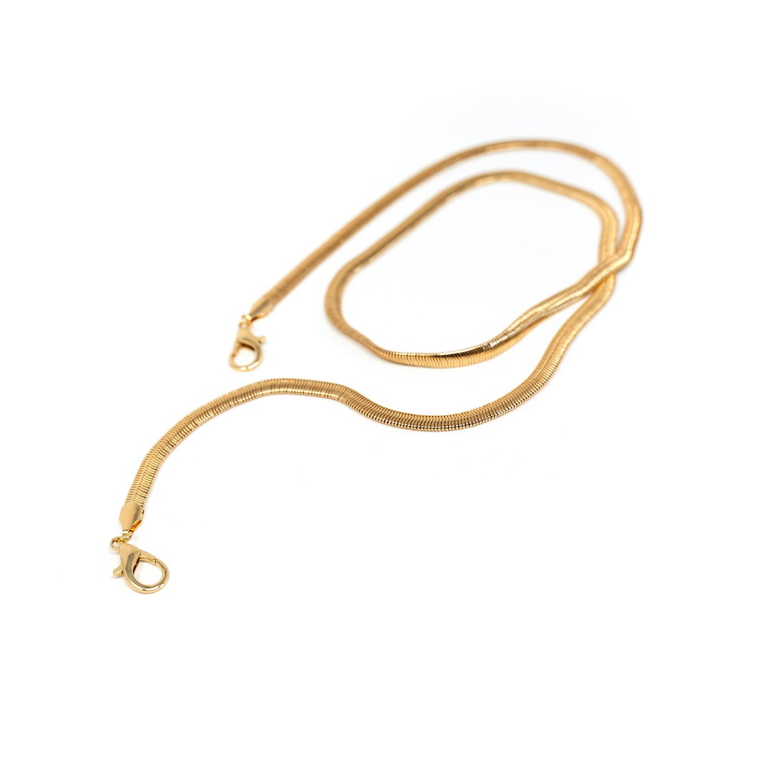 Save Your Mask - Sis Kiss Mask Chains ACCESSORY The Sis Kiss Gold Herringbone Chain