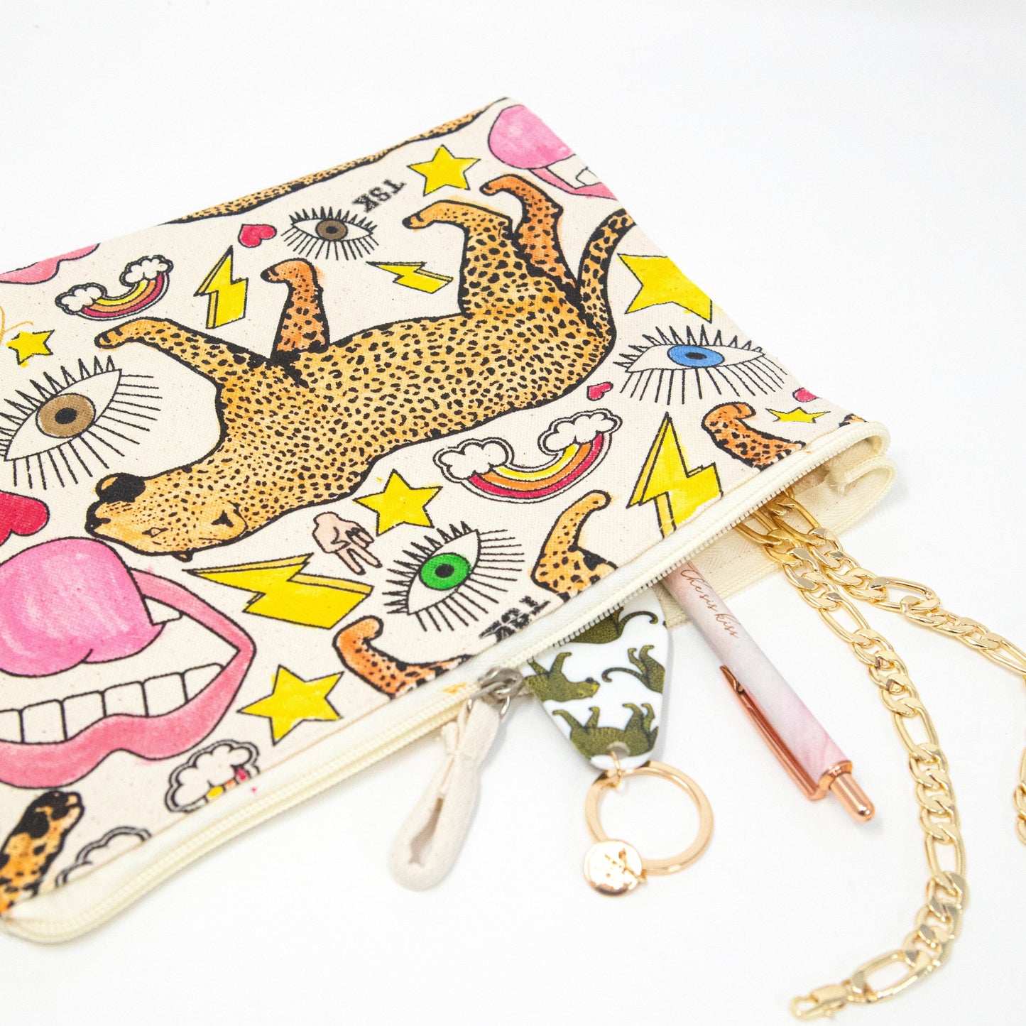 The Sis Kiss Canvas Pouch/Makeup Bag BAG The Sis Kiss