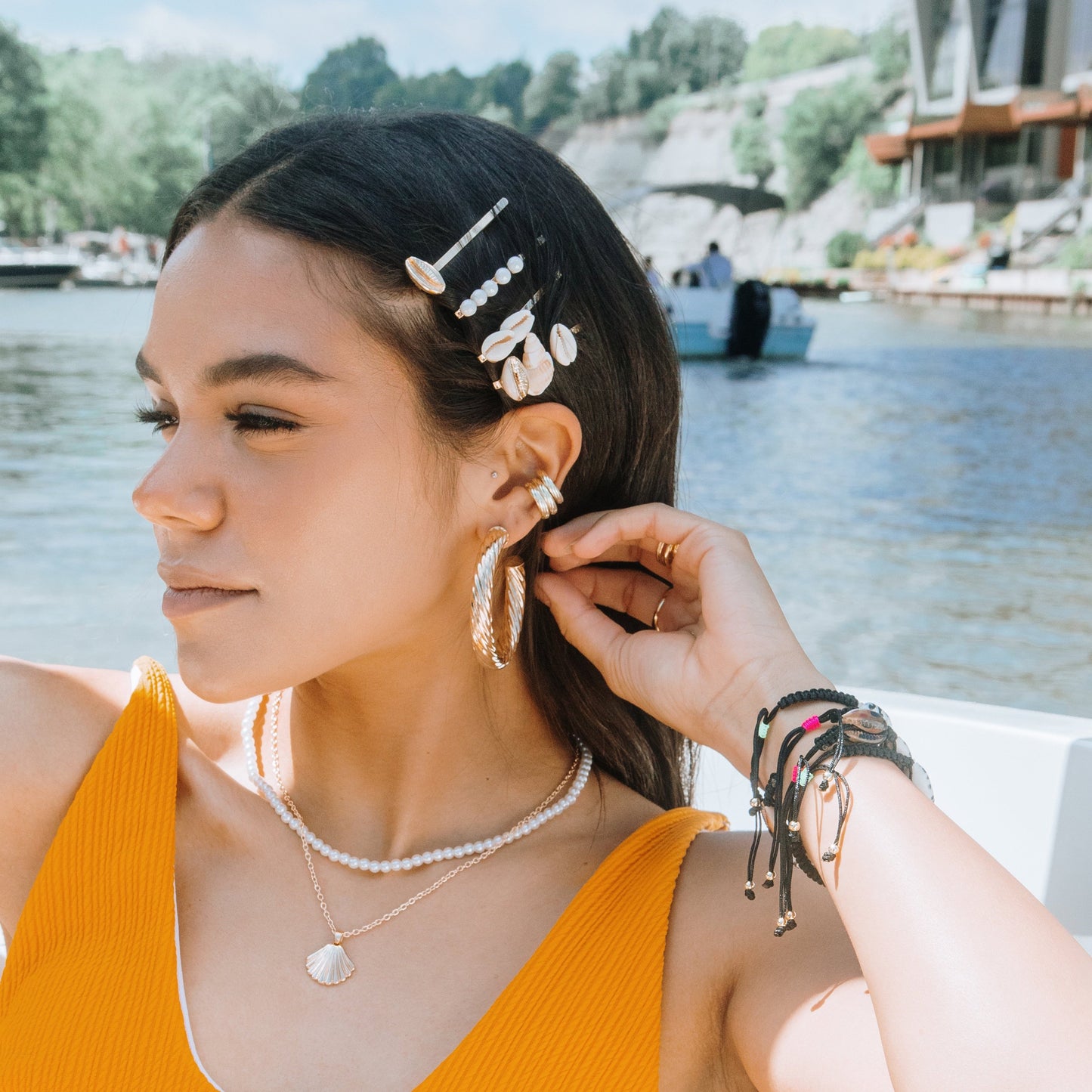 Adjustable Animal Print Shell Bracelets JEWELRY The Sis Kiss