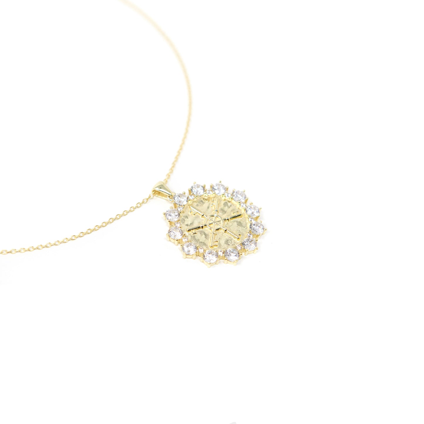 Nautical Crystal and Key Pendant JEWELRY The Sis Kiss