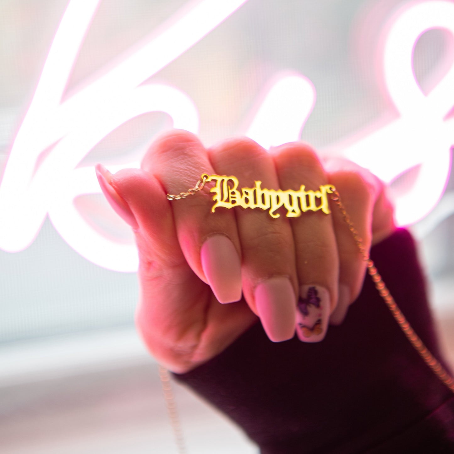 Babygirl Necklace necklace The Sis Kiss