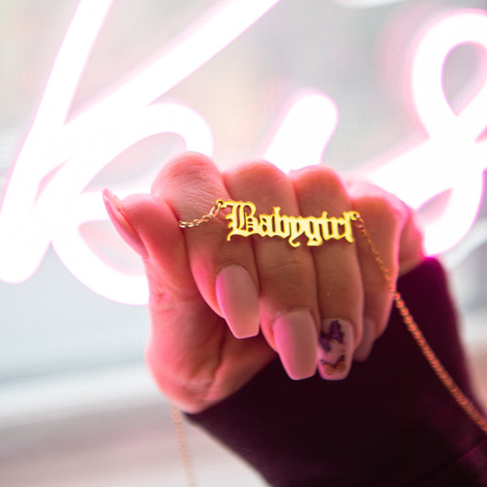 Babygirl Necklace necklace The Sis Kiss