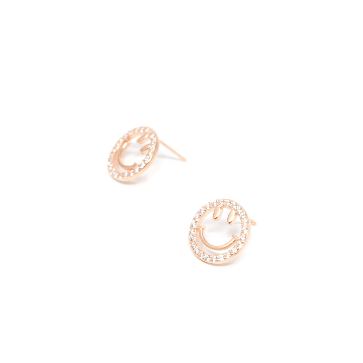 Sweet Smile Crystal Stud Earrings JEWELRY The Sis Kiss