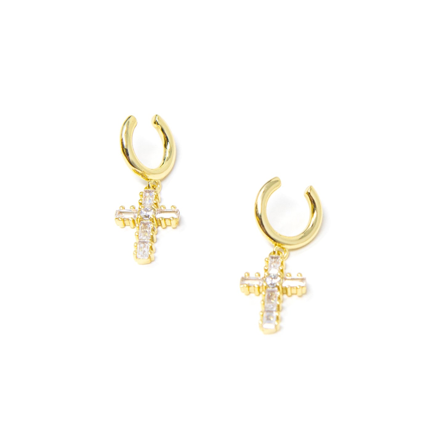 Cross Cuff Earring JEWELRY The Sis Kiss