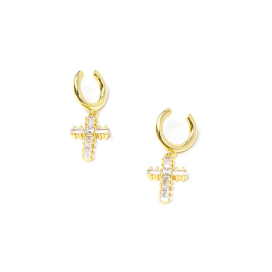 Cross Cuff Earring JEWELRY The Sis Kiss