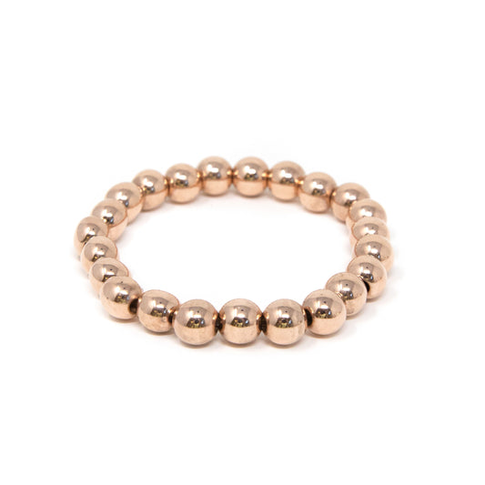 Classic Beaded Elastic Bracelets JEWELRY The Sis Kiss Rose Gold