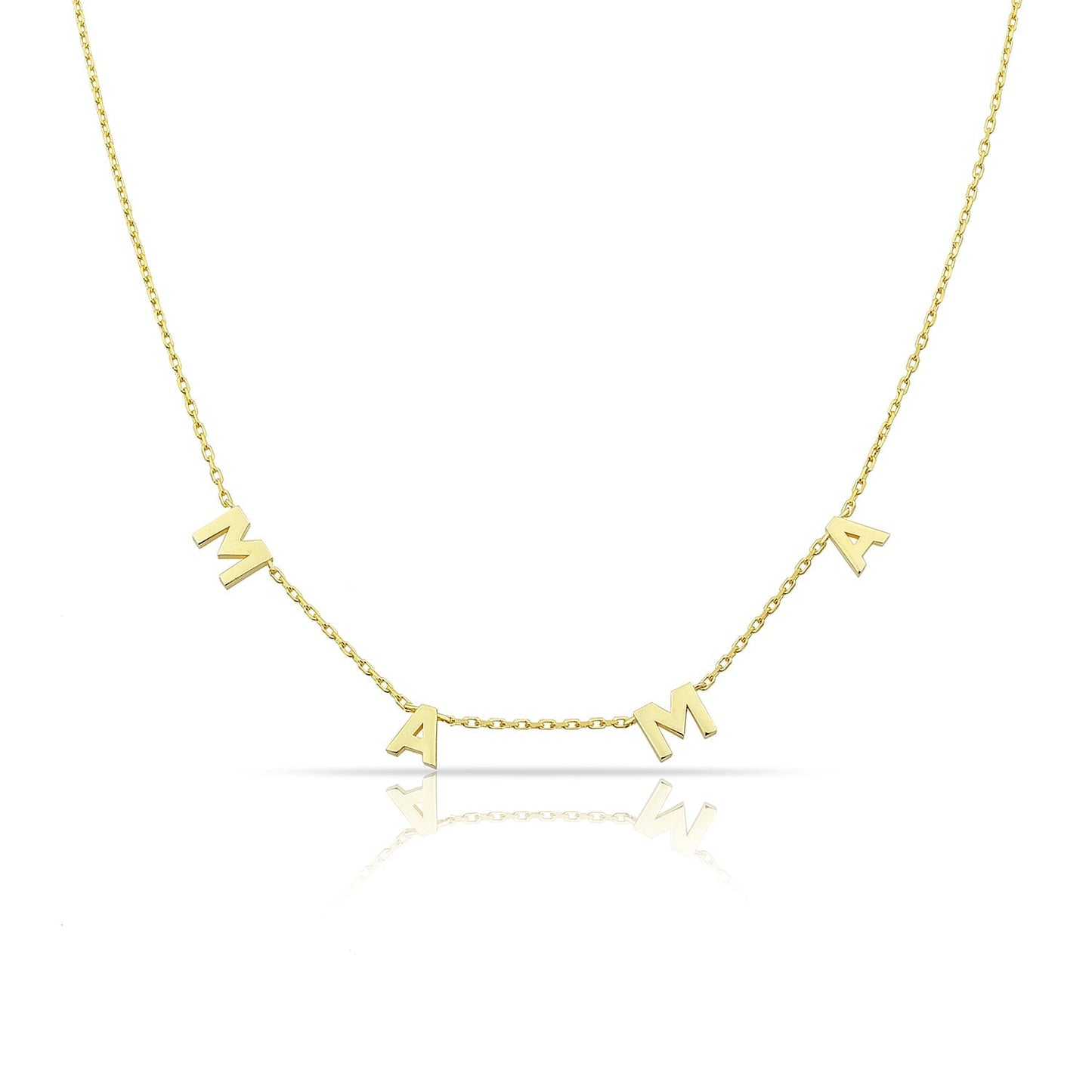 *Mini* MAMA It’s All in a Name® Necklace JEWELRY The Sis Kiss Gold NO Crystals