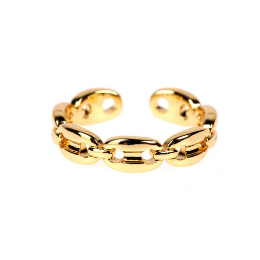 Anchor Chain Adjustable Ring JEWELRY The Sis Kiss