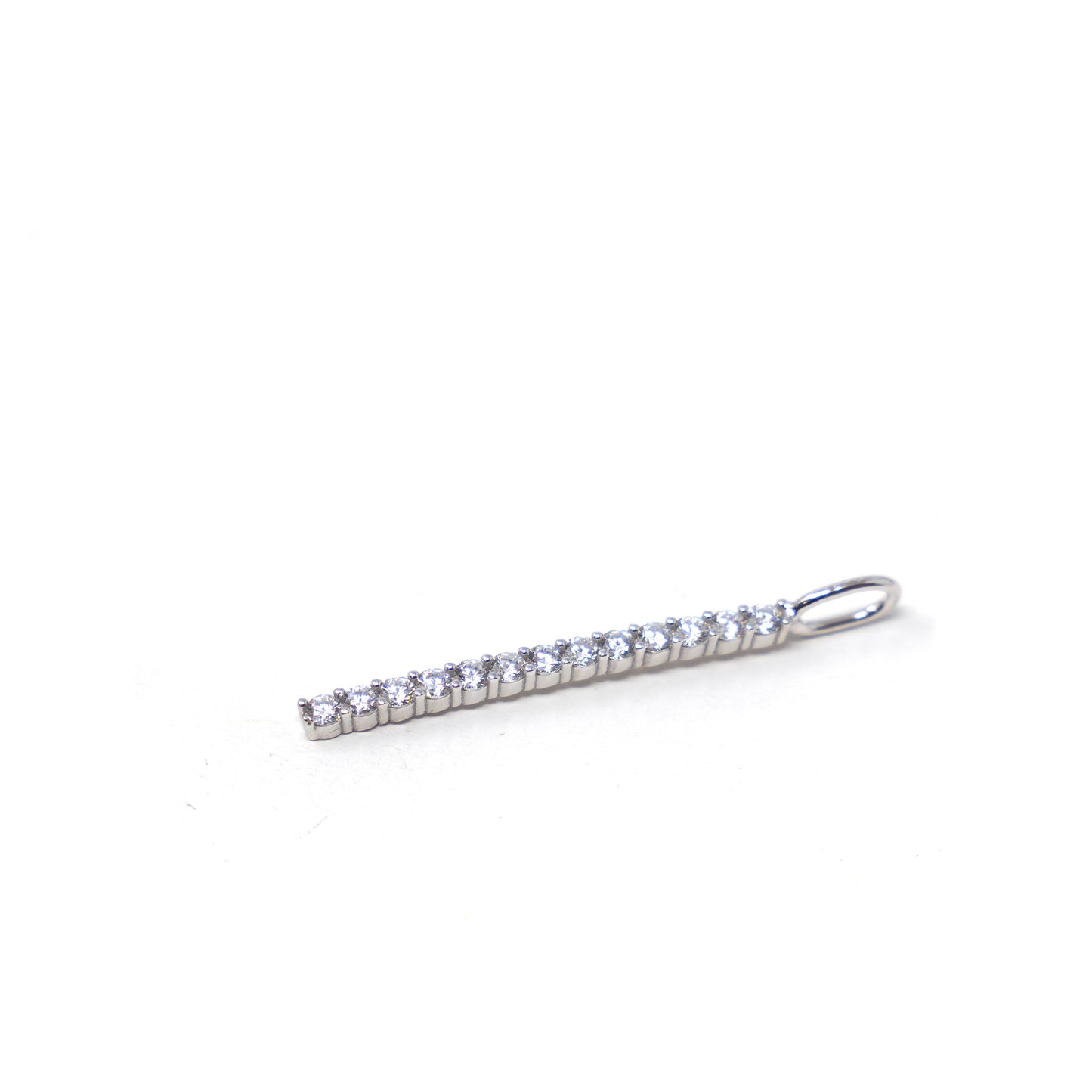 Bling Bar Charm Charms & Pendants The Sis Kiss Silver