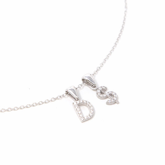 Custom Layered Initial Necklace JEWELRY The Sis Kiss