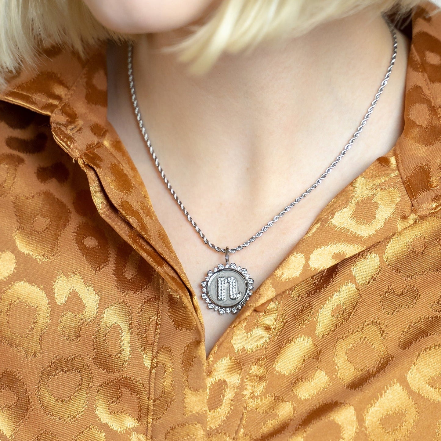 Coin Initial Charm Charms & Pendants The Sis Kiss