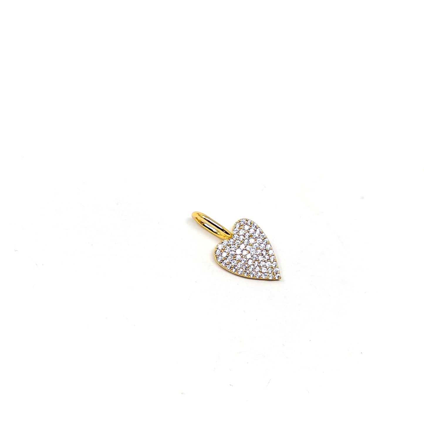 Moody Heart Charm Charms & Pendants The Sis Kiss Mini with Clear Crystals