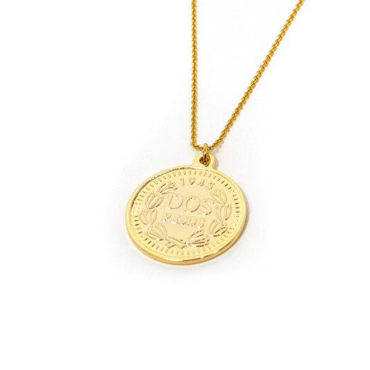 Crown Currency Inspired Pendant Necklaces JEWELRY The Sis Kiss