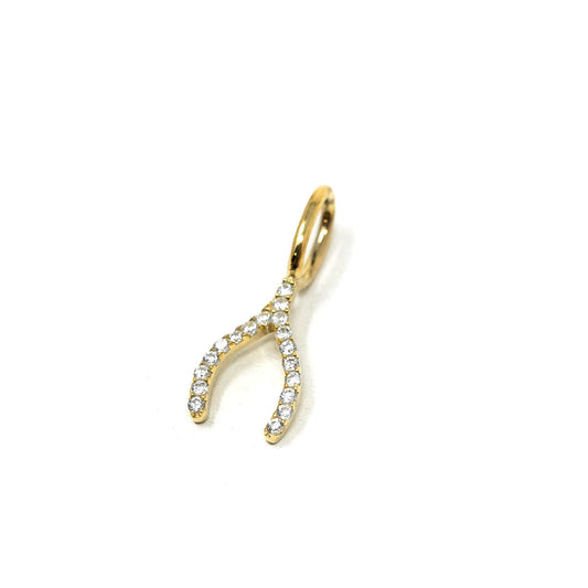 Wishbone Charm Charms & Pendants The Sis Kiss