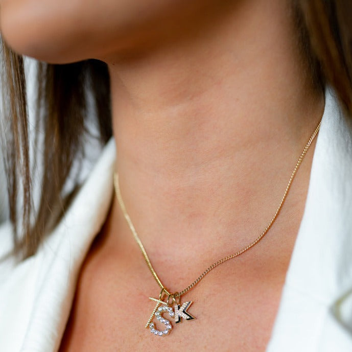 Skinny Curb Chain Necklace Necklaces The Sis Kiss