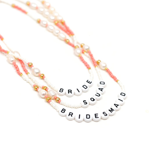 Bridal Pink and Pearl Necklaces JEWELRY Joyce