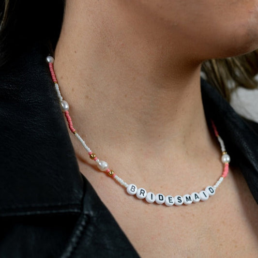 Bridal Pink and Pearl Necklaces JEWELRY Joyce
