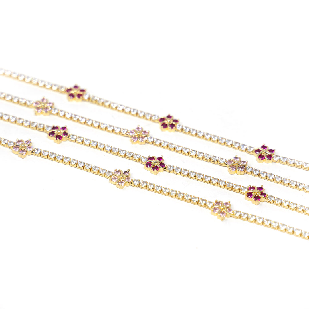 Hibiscus Tennis Necklace Necklaces Jason