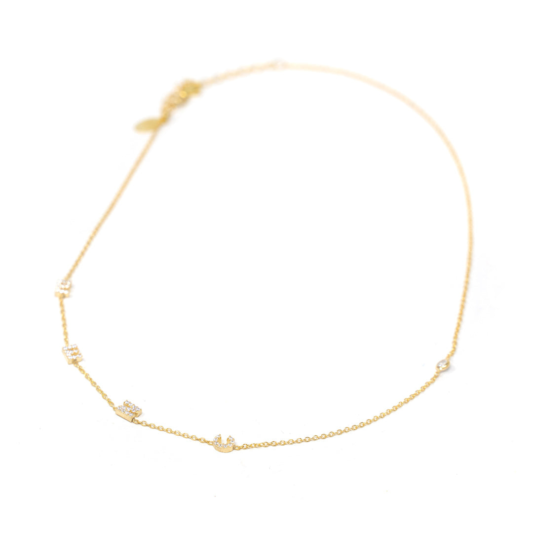 Custom Love Letters Necklace Necklaces The Sis Kiss