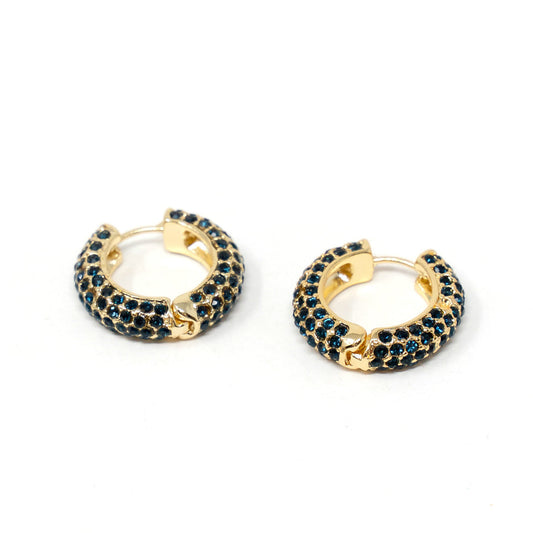 Darling Diva Emerald Crystal Hoops JEWELRY The Sis Kiss