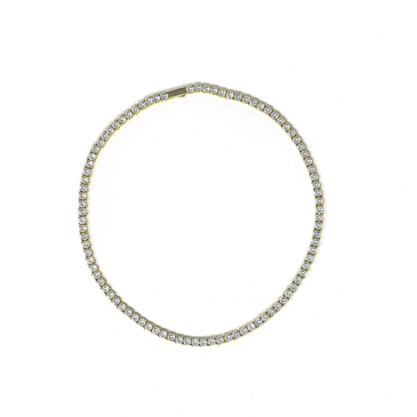 Bling Initial or Charm Necklace JEWELRY The Sis Kiss Tennis Chain 16"