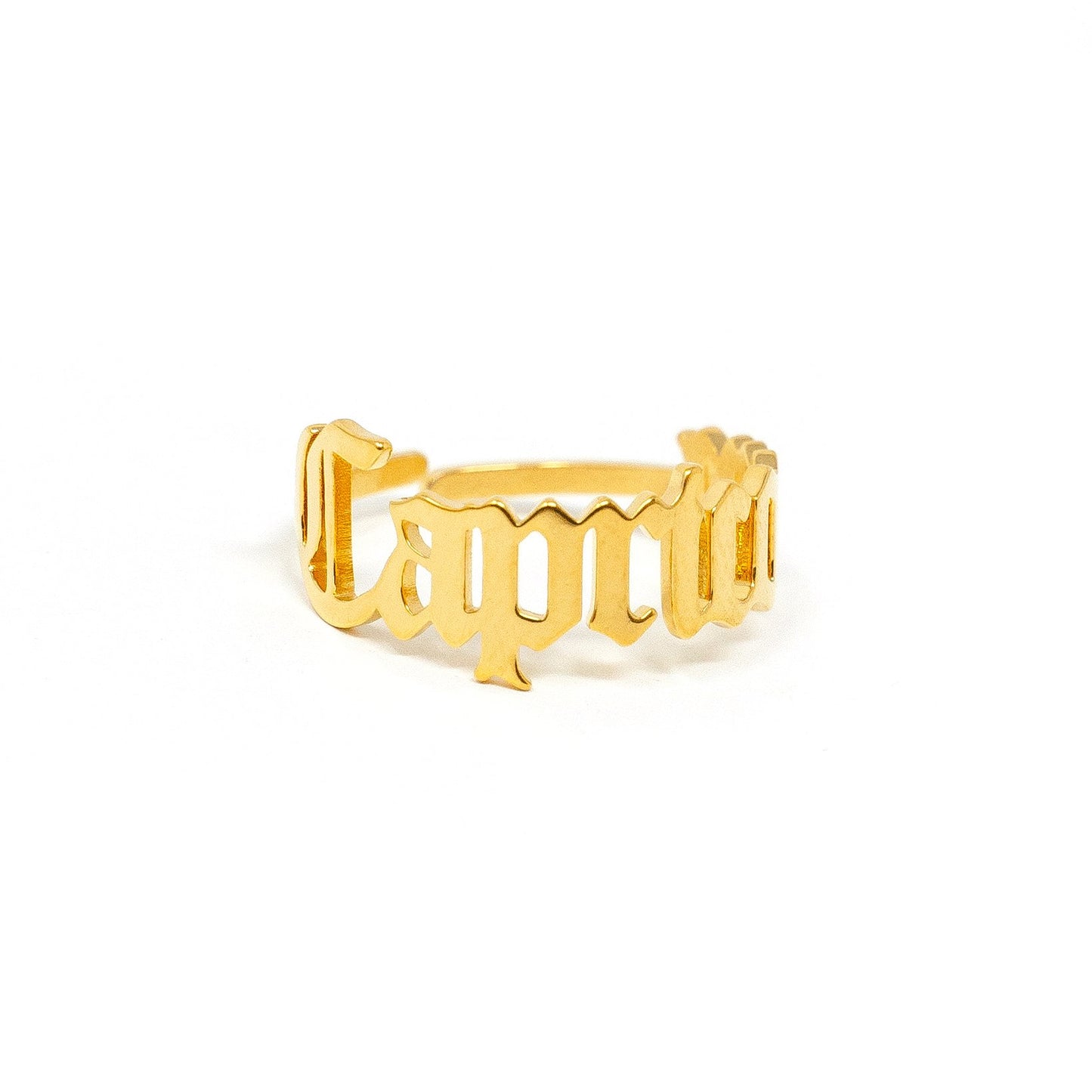 Zodiac Olde English Adjustable Rings JEWELRY The Sis Kiss Capricorn