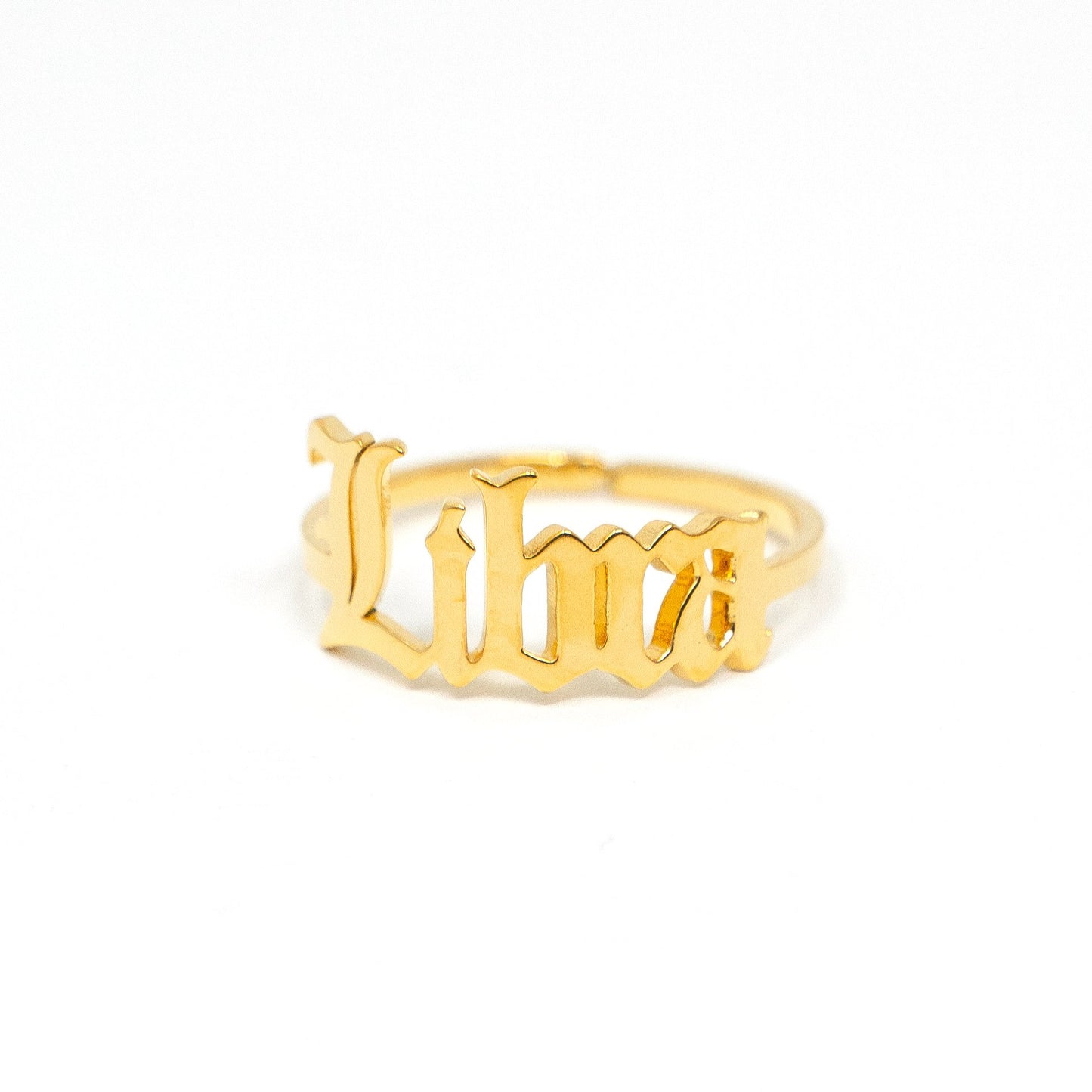 Zodiac Olde English Adjustable Rings JEWELRY The Sis Kiss Libra
