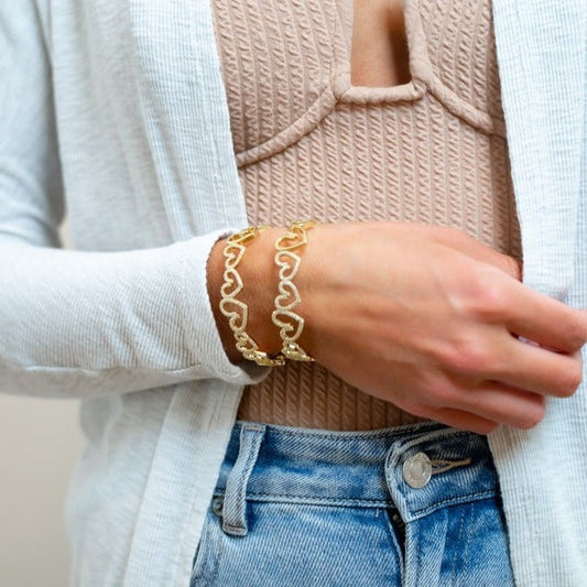 Be Mine Hearts Cuff Bracelets Jason