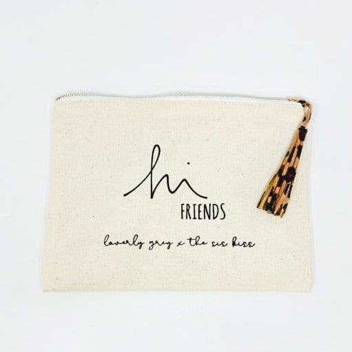 Loverly Hi Friends Canvas Pouch BAG The Sis Kiss