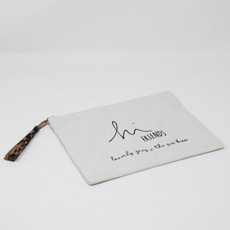 Loverly Hi Friends Canvas Pouch BAG The Sis Kiss