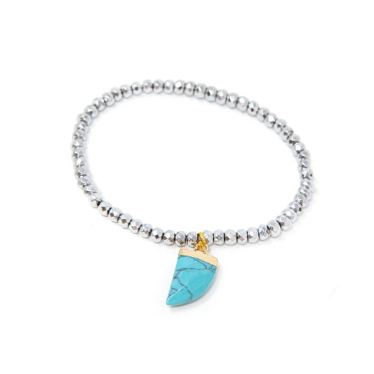 Sparkle & Charm Bracelets JEWELRY The Sis Kiss Turquoise Horn