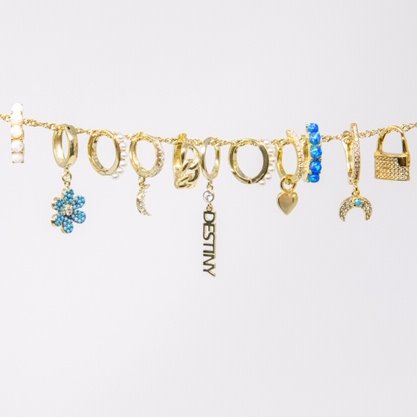 Crystal Lock Huggies JEWELRY The Sis Kiss