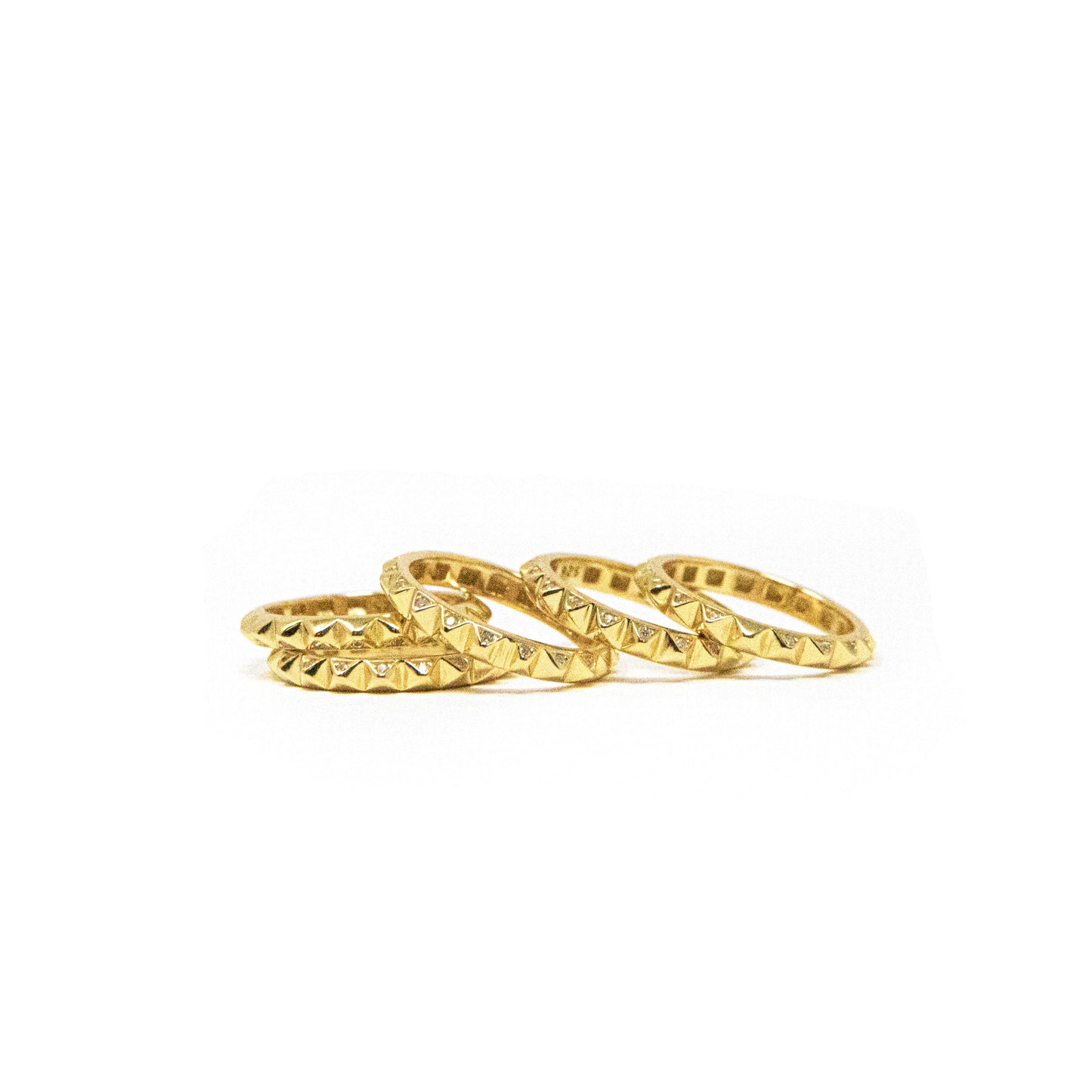 Gold Crystal Spiked Ring JEWELRY The Sis Kiss