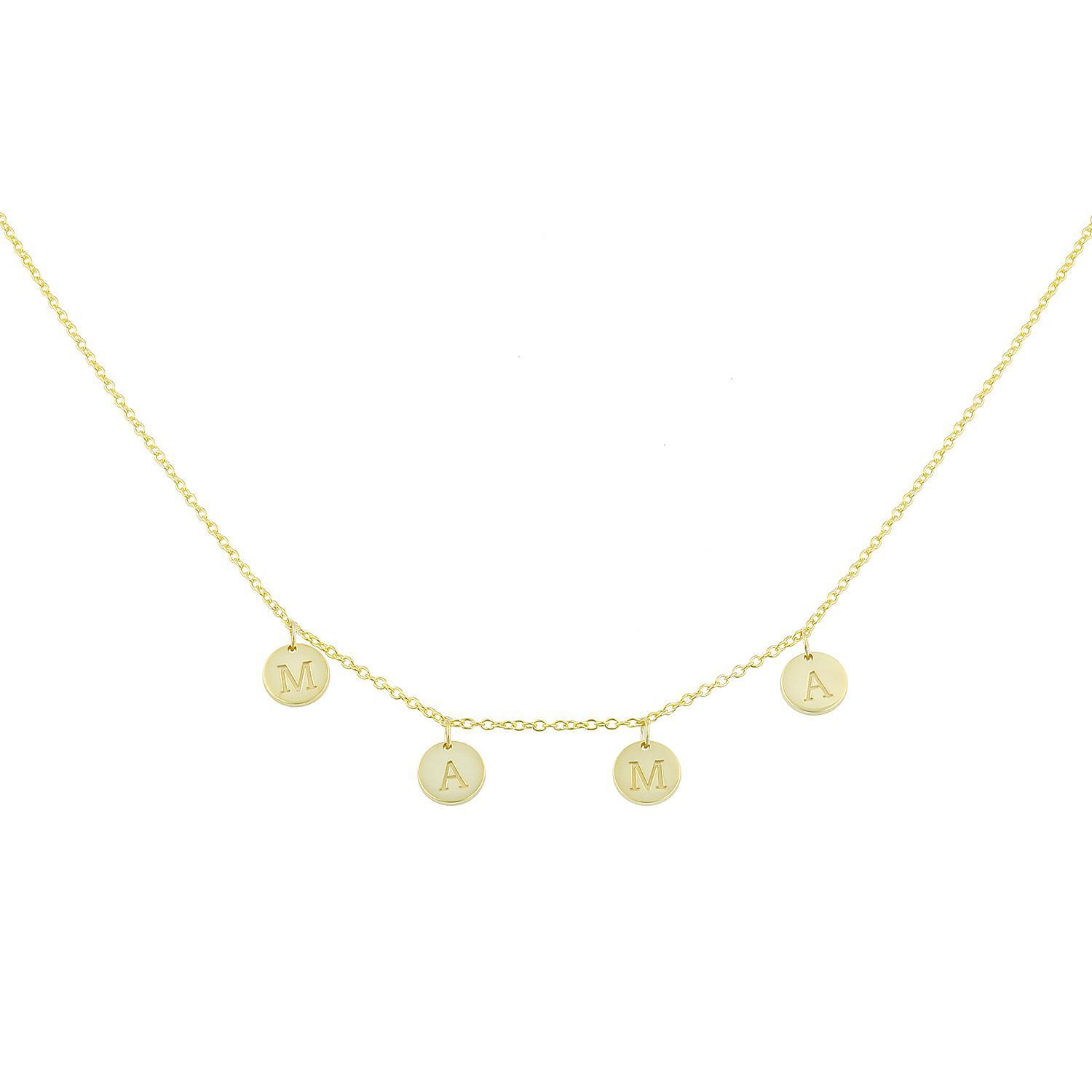 Mama Coin Charm Necklace or Bracelet