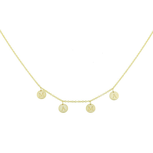Mama Coin Charm Necklace or Bracelet JEWELRY The Sis Kiss Gold Necklace