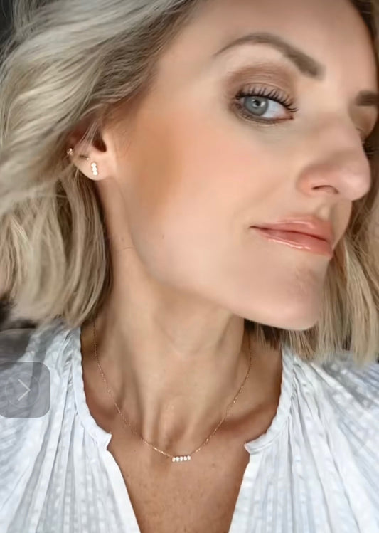 Loverly Crystal Bar Earrings JEWELRY The Sis Kiss