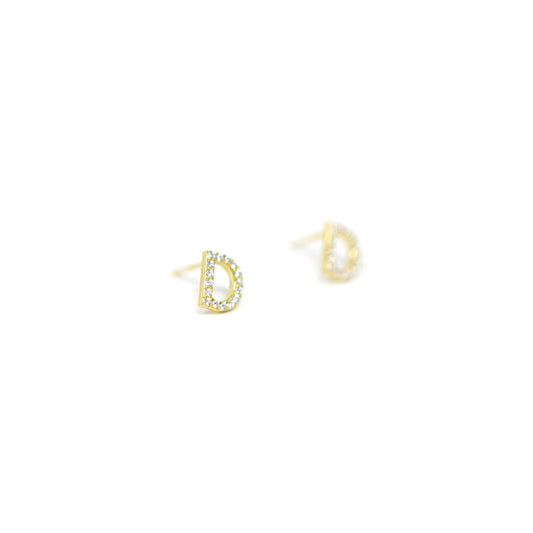 Classic Initial Earrings JEWELRY The Sis Kiss