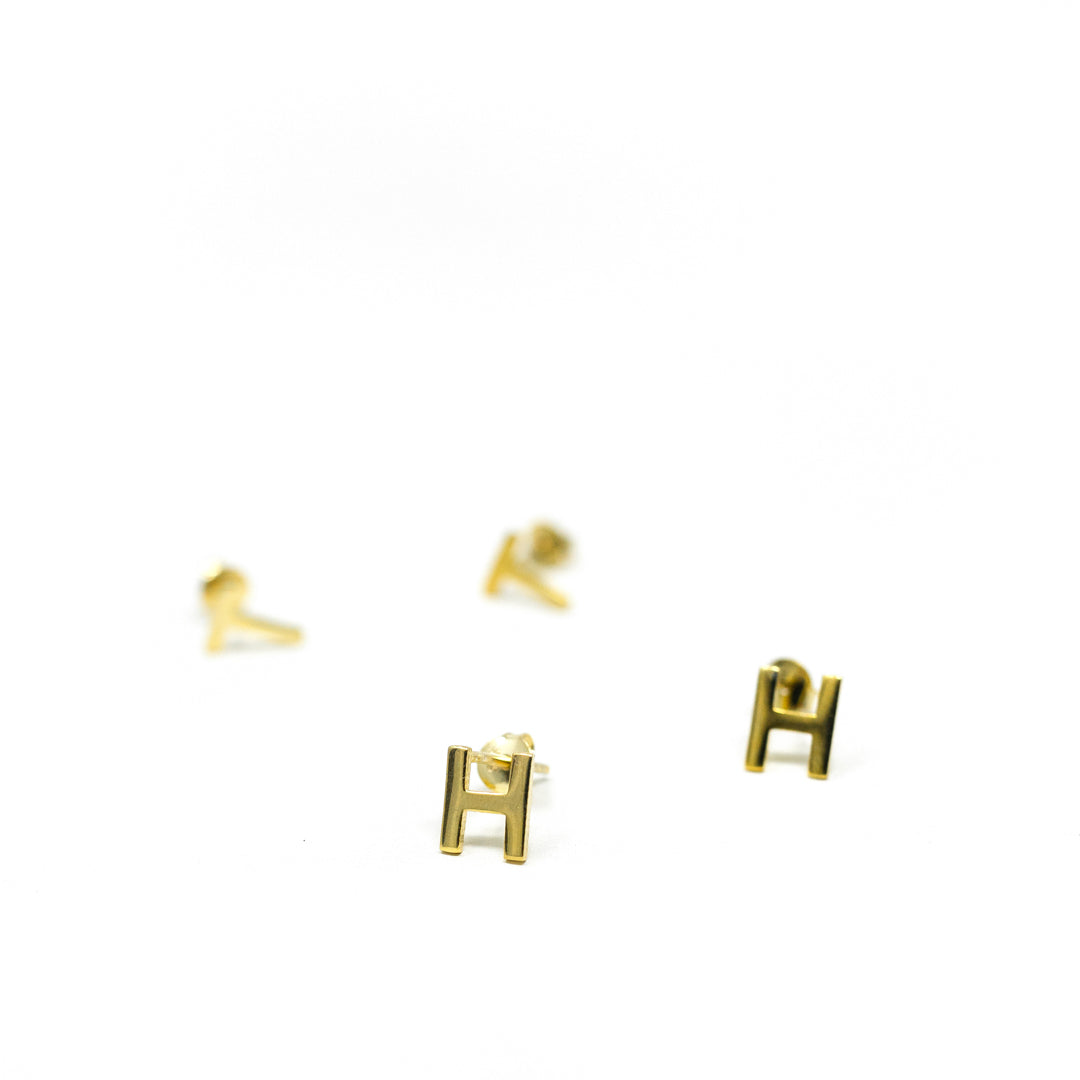 Classic Initial Earrings JEWELRY The Sis Kiss