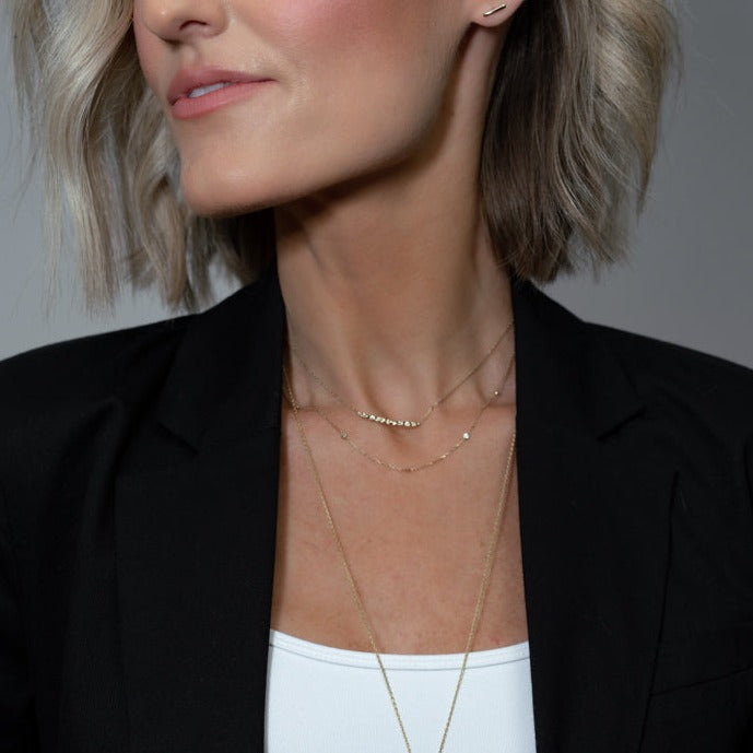 Loverly Hammered Bar Necklace JEWELRY The Sis Kiss