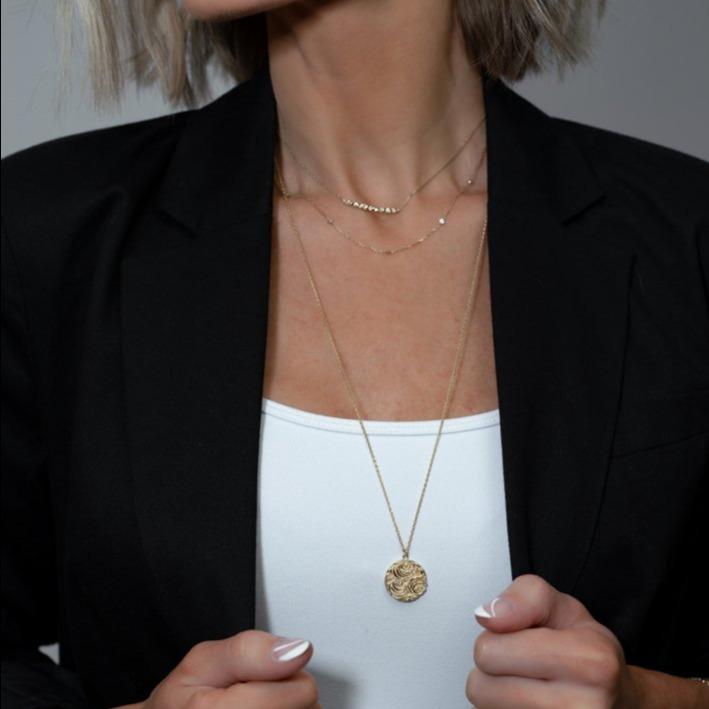 Loverly Flower Coin Pendant PREORDER JEWELRY The Sis Kiss