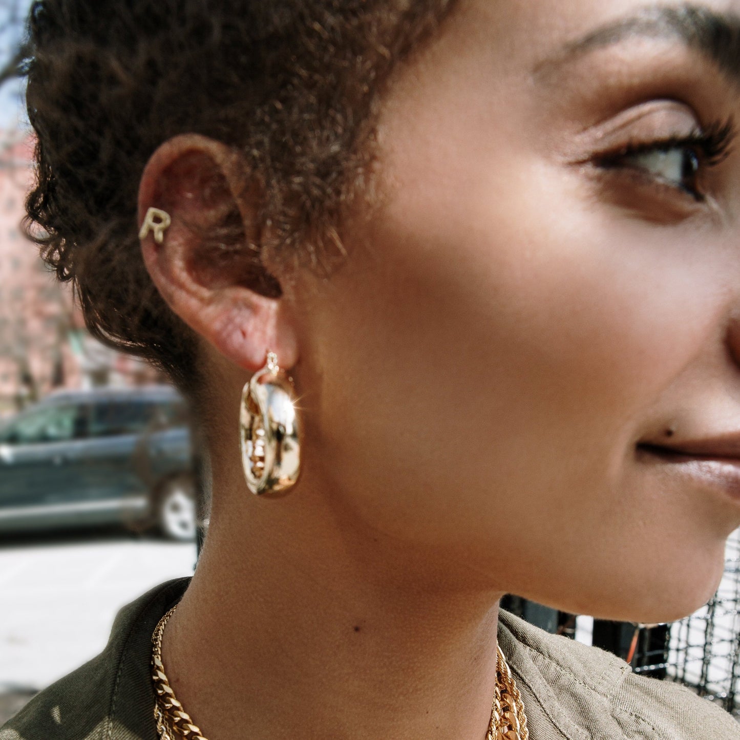 Classic Initial Earrings JEWELRY The Sis Kiss