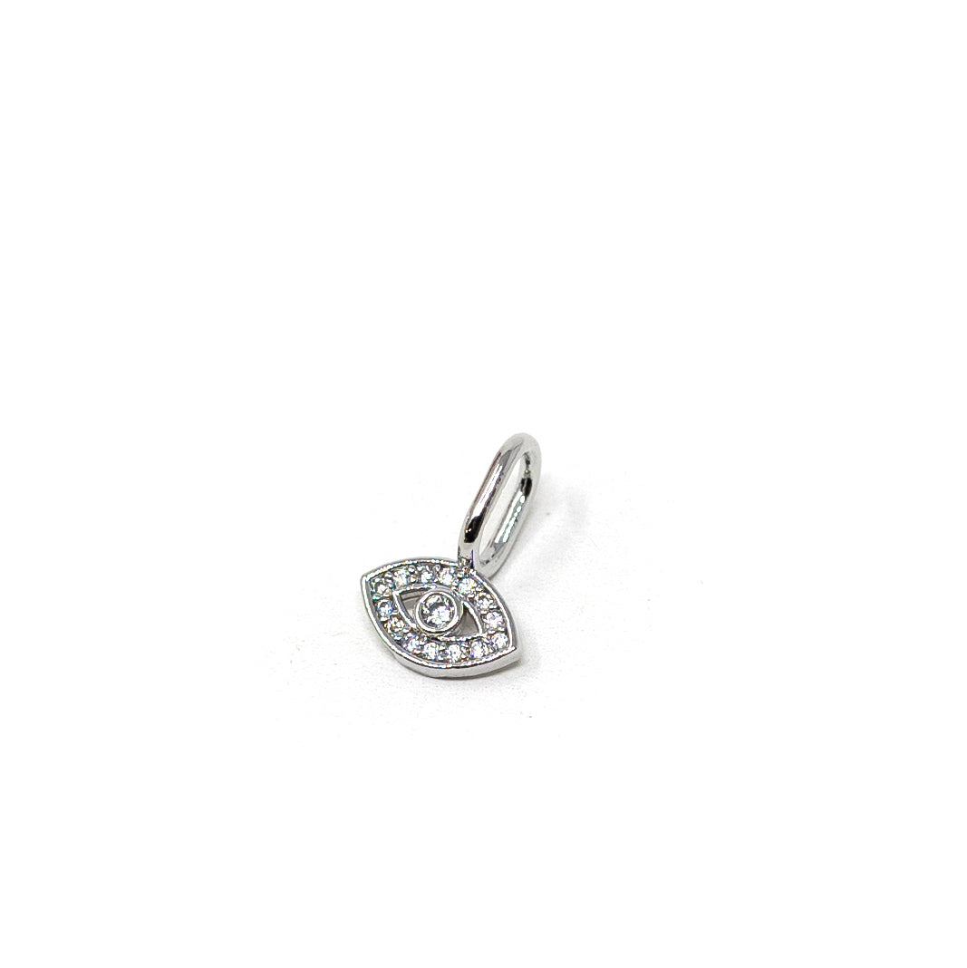 Mini Evil Eye Charm Charms & Pendants The Sis Kiss Silver