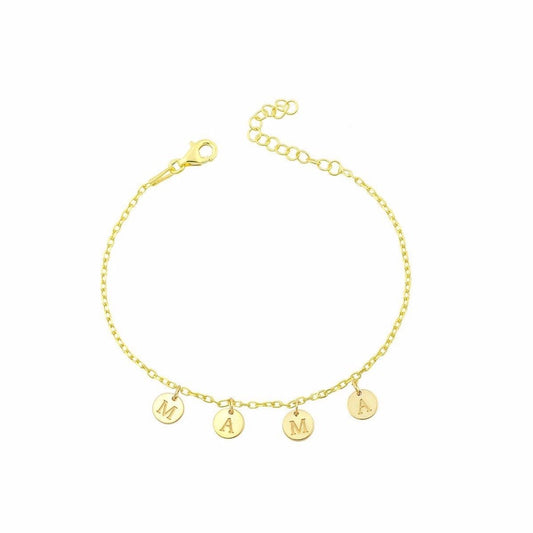 Mama Coin Charm Necklace or Bracelet JEWELRY The Sis Kiss Mama Dangle Coin Bracelet