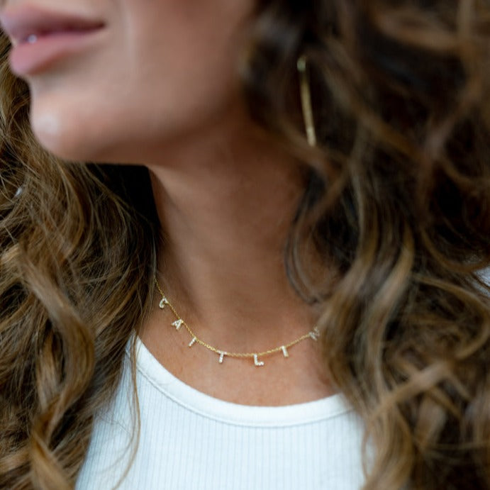 It’s All in a Name® *Mini* Personalized Necklace JEWELRY The Sis Kiss