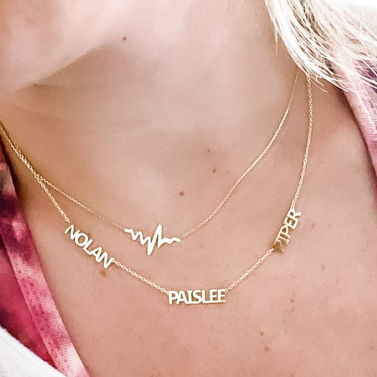 Heartbeat Necklace Necklaces The Sis Kiss