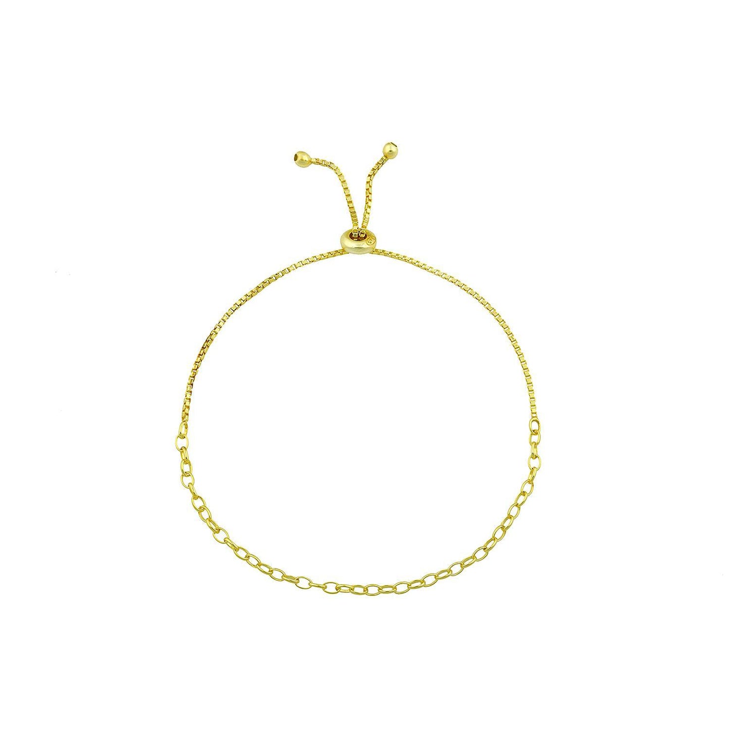 Gold Links Adjustable Bracelets JEWELRY The Sis Kiss Small Links