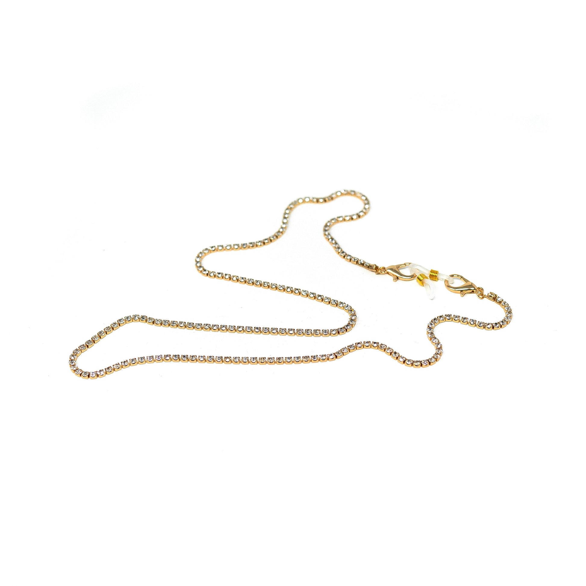 Save Your Mask - Sis Kiss Mask Chains ACCESSORY The Sis Kiss Gold Rhinestone